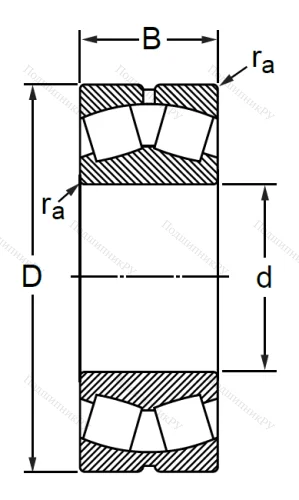 Сферический роликовый подшипник 3626 АМН (22326 MBW 33) в Тюмени