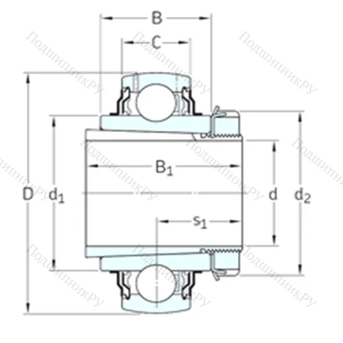 Подшипник шариковый радиальный YSA 210-2FK+HS 2310