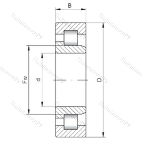 Подшипник роликовый радиальный NJ 302 E от производителя  CX