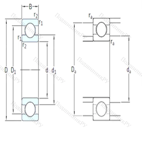 Подшипник шариковый радиальный