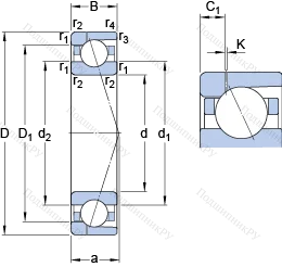 Подшипник 71938 ACD/P 4AH 1 в Тюмени