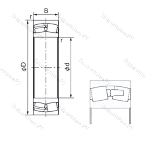 Подшипник роликовый радиальный 23120AX