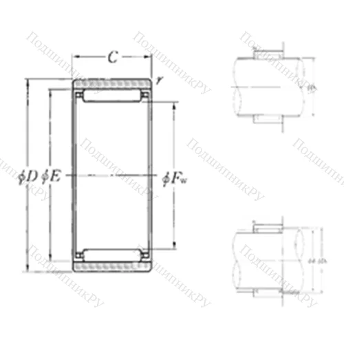 Подшипник игольчатый радиальный RNAO-16?24?13