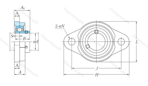 Подшипниковый узел UFL 000 J в Тюмени Подшипниковый узел UFL 000 J в Тюмени