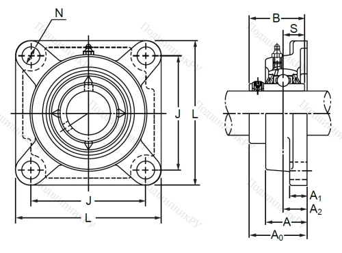 Подшипниковый корпус  F 317 в Тюмени