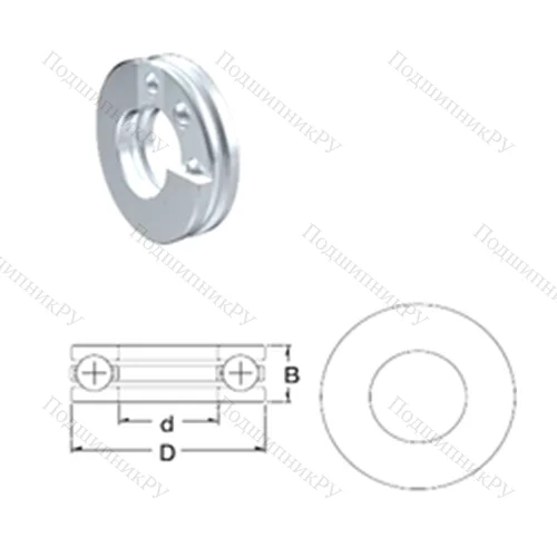 Подшипник шариковый упорный S 51210 от производителя  ZEN