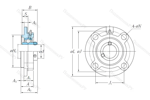 Подшипниковый узел UCFC 210 J в Тюмени