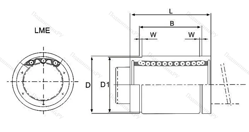 Подшипник LM 30 UU