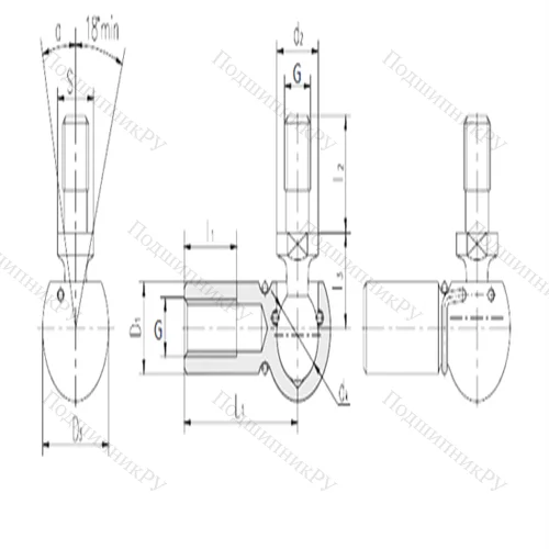 Подшипник скольжения сферический SQG 6