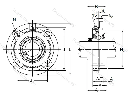 Подшипниковый корпус  FC 215 в Тюмени