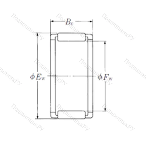 Подшипник игольчатый радиальный FWF-243015-E