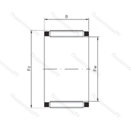 Подшипник игольчатый радиальный K 35x43x18 от производителя  CX Подшипник игольчатый радиальный K 35x43x18 от производителя  CX