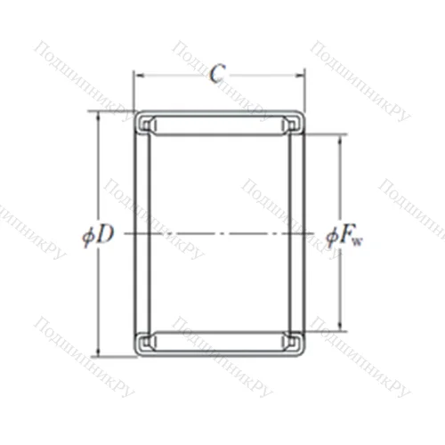 Подшипник игольчатый радиальный FH-810
