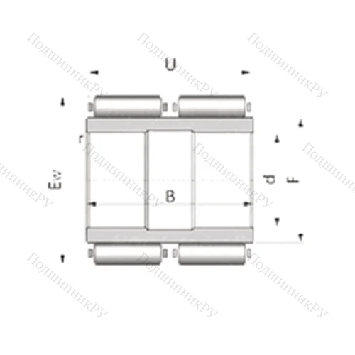 Подшипник игольчатый радиальный F-85378.1
