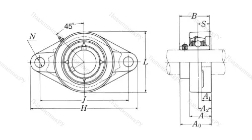 Подшипниковый узел UCFL 207 D 1 NSK в Тюмени