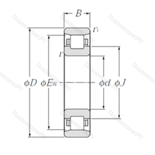 Подшипник роликовый радиальный N 409