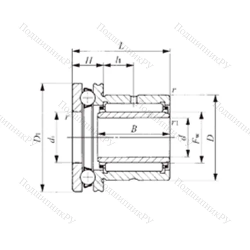 Подшипник комбинированный NAXI 723