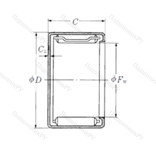 Подшипник игольчатый радиальный MFJL-1010
