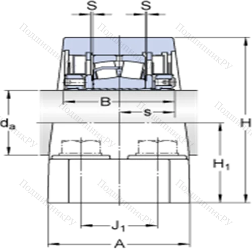 Стационарные роликоподшипниковые узлы (SKF ConCentra, для дюймовых валов)