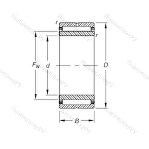 Подшипник игольчатый радиальный NKJ 20/20