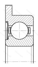 Модификация подшипника 2860154 размер 1,5x4/5x1,7/0,5 от производителя  ГПЗ-200 Модификация подшипника 2860154 размер 1,5x4/5x1,7/0,5 от производителя  ГПЗ-200