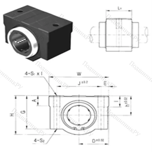 Подшипник шариковый линейный SC 40VUU от производителя  Samick