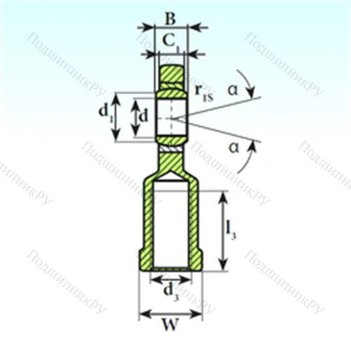 Подшипник скольжения сферический SI 12 C