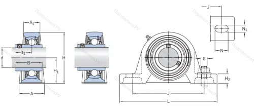 Подшипниковый узел SY 60 TR в Тюмени