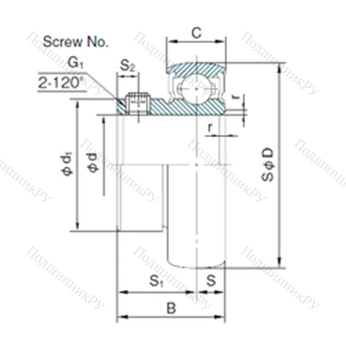 Подшипник шариковый радиальный B 3