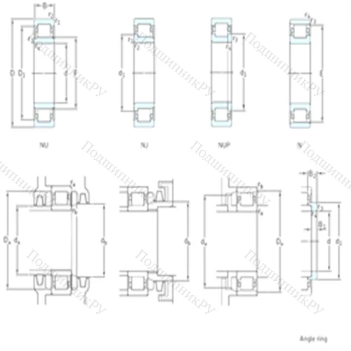 Подшипник роликовый радиальный NJ 408 от производителя  SKF