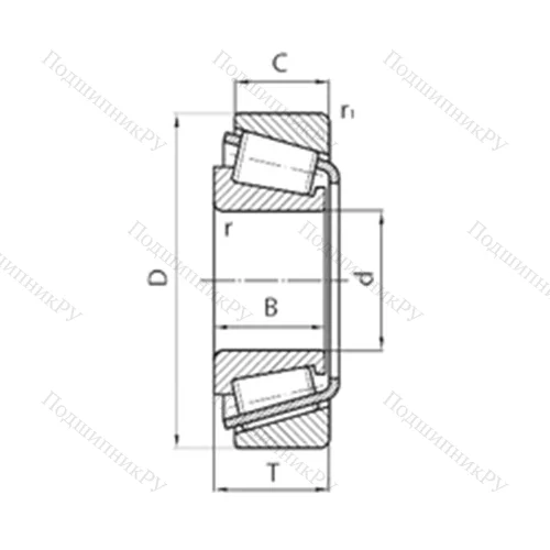 Подшипник роликовый радиально-упорный NP 957403/NP 120839 от производителя  TIMKEN