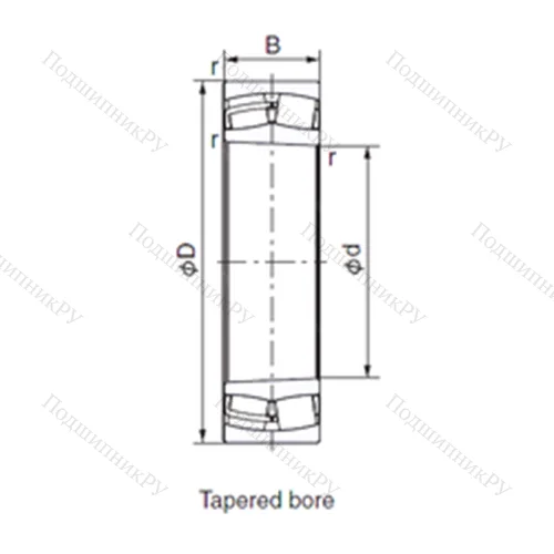 Подшипник роликовый радиальный 23128EX 1K