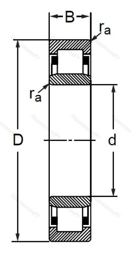 Цилиндрический роликовый подшипник 32312 (NU 312) в Тюмени