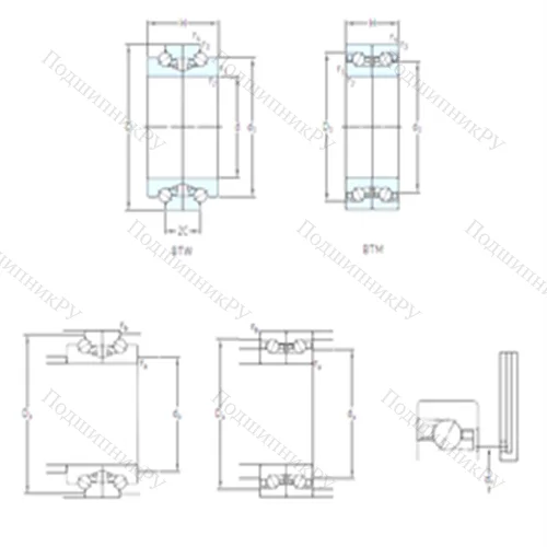 Подшипник шариковый радиально-упорный спаренный