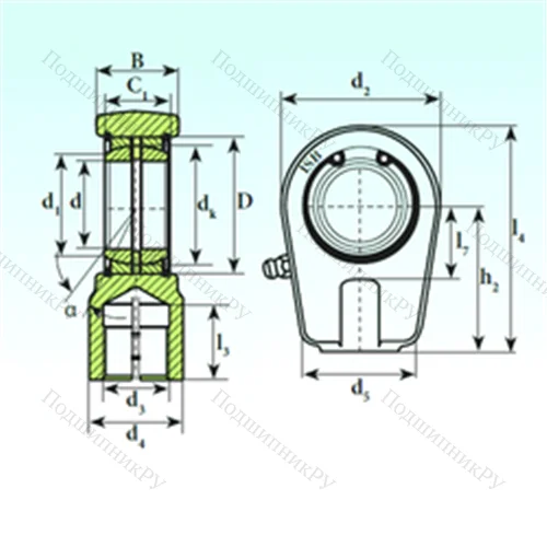 Подшипник скольжения сферический TAPR 420 N