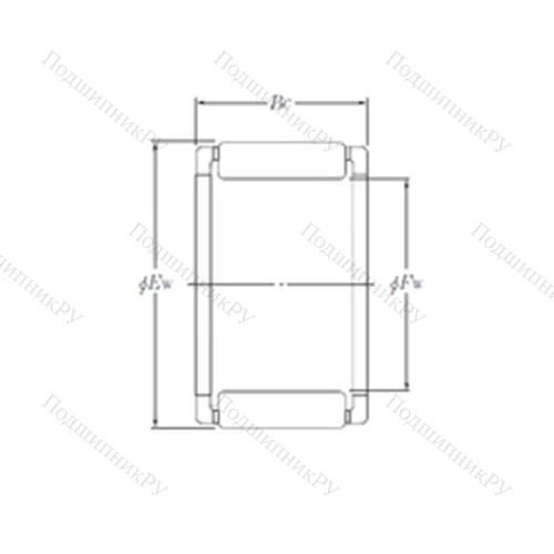 Подшипник игольчатый радиальный PK 14?19?9.7X 1