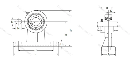Подшипниковый узел UCPH 207 (UCHP 207) в Тюмени