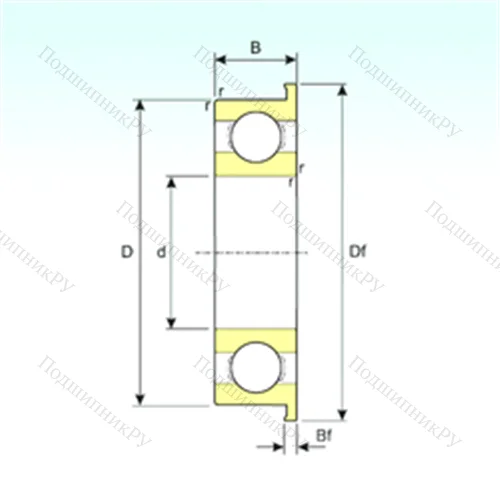 Подшипник шариковый радиальный F 6906