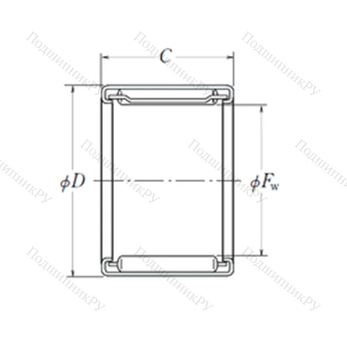 Подшипник игольчатый радиальный FJ-1010