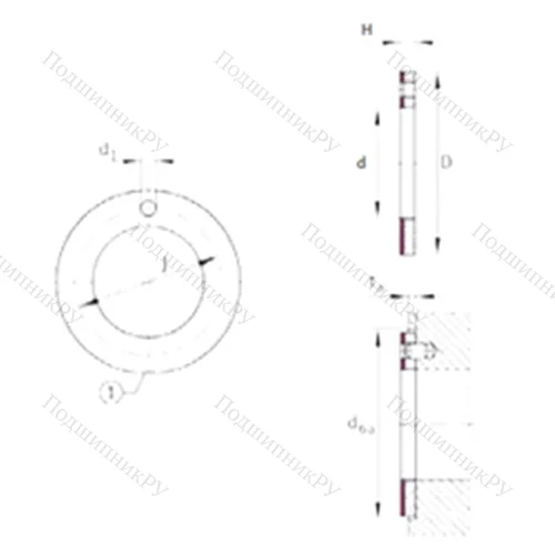 Подшипник скольжения EGW 16-E 40-B