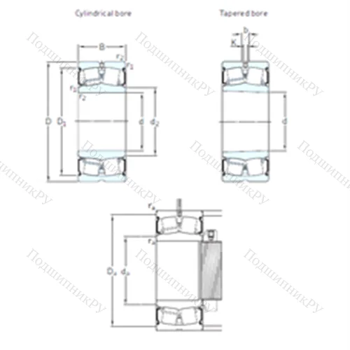 Подшипник роликовый радиальный самоцентрирующийся BS 2-2210-2CS/VT 143 от производителя  SKF