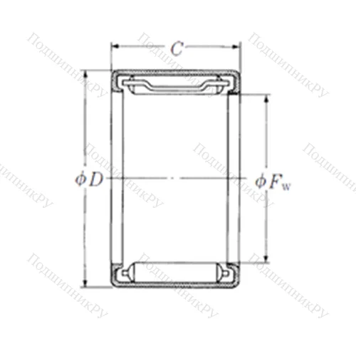 Подшипник игольчатый радиальный FJ-79