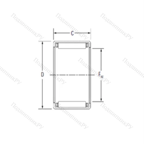 Подшипник игольчатый радиальный JH-1416