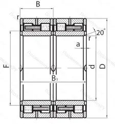 Модификация подшипника 4627/630ХУ2 