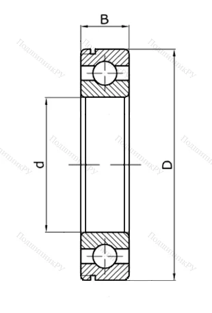Шариковый однорядный подшипник 50211 (6211 N) в Тюмени