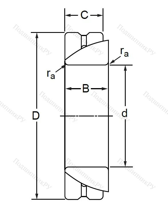 Шарнирный подшипник GAC 55 S в Тюмени