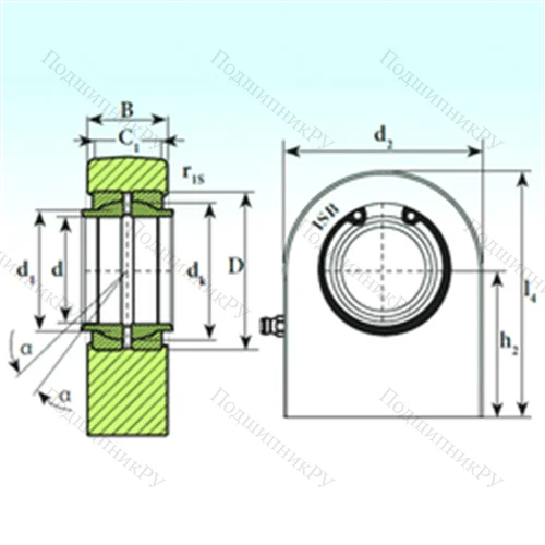 Подшипник скольжения сферический T.P.N. 7100 CE от производителя  ISB