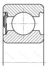 Подшипник 62213 RS размер 65x120x31 от производителя  SKF