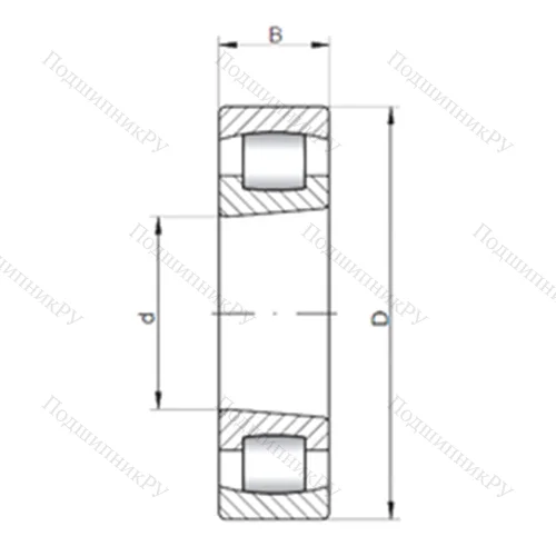 Подшипник роликовый радиальный самоцентрирующийся 20205 KC от производителя  CX Подшипник роликовый радиальный самоцентрирующийся 20205 KC от производителя  CX