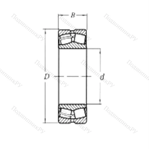 Подшипник роликовый радиальный самоцентрирующийся 22214CW 33 от производителя  CRAFT